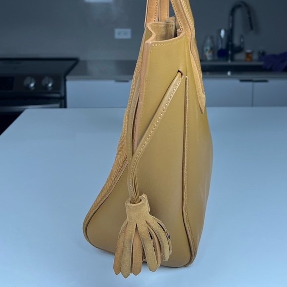 LONGCHAMP TOTE BAG WITH BRAIDED SUEDE DETAILS - Picture 4 of 11